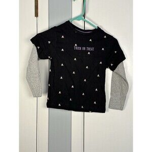 Denim & Flower Ricky Singh Halloween Trick Or Treat Kids Shirt Size 4  Skulls